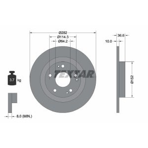 Disc frana TEXTAR