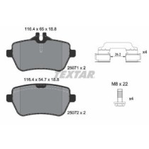 Set placute frana,frana disc TEXTAR