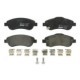 Set placute frana fata TEXTAR Honda CR-V III IV 1.6D-2.4 06.06- inaltime 60.4mm latime 151.2mm grosime 19.0mm cu accesorii