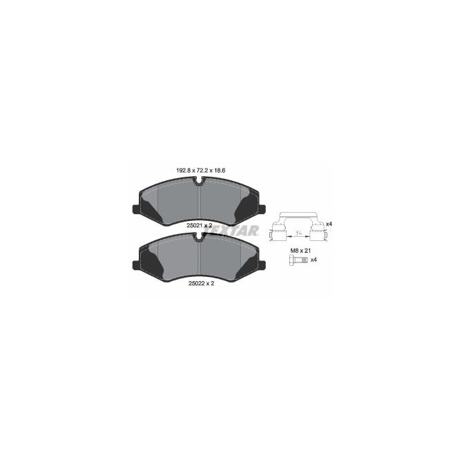 Set placute frana,frana disc TEXTAR