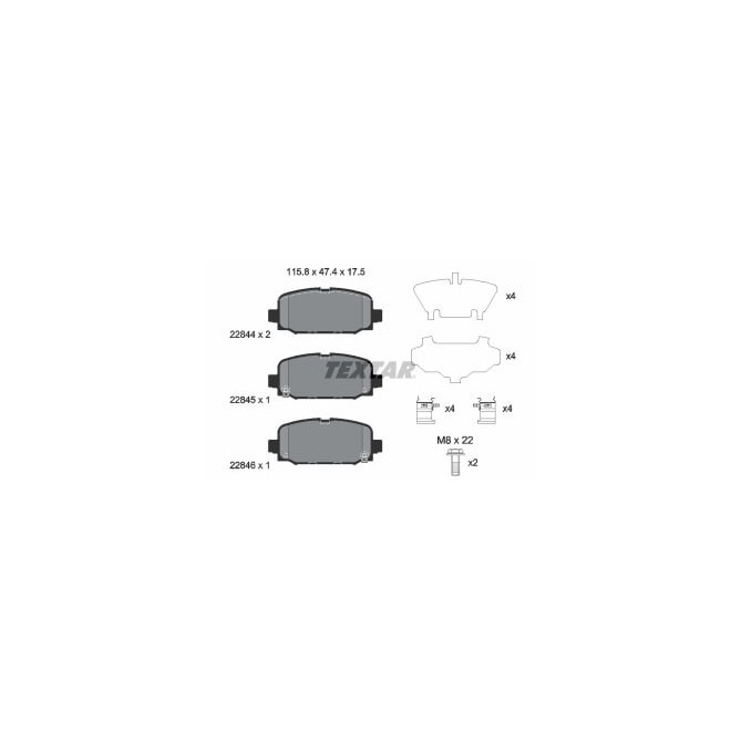 Set placute frana,frana disc TEXTAR