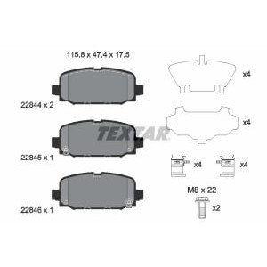 Set placute frana,frana disc TEXTAR