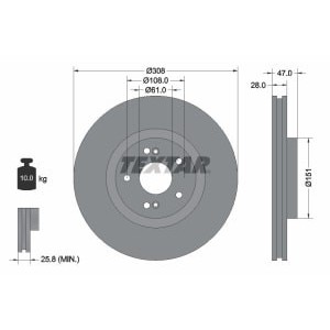 Disc frana TEXTAR