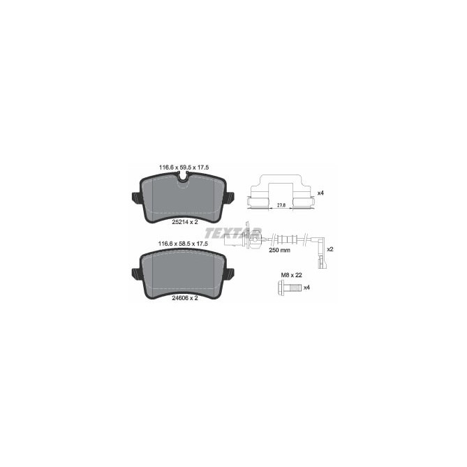 Set placute frana,frana disc TEXTAR