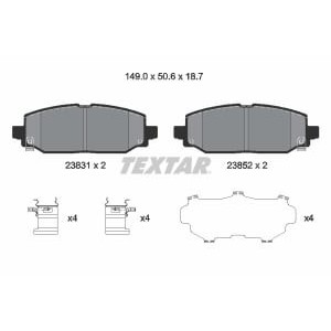 Set placute frana,frana disc TEXTAR