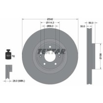 Disc frana TEXTAR