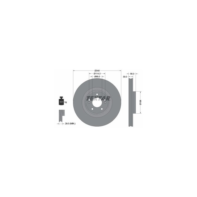 Disc frana TEXTAR