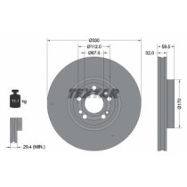 Disc frana TEXTAR