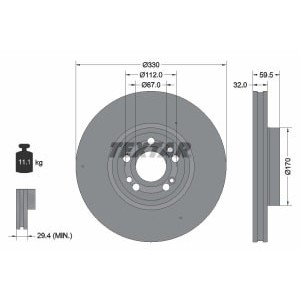 Disc frana TEXTAR