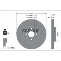 Disc frana TEXTAR