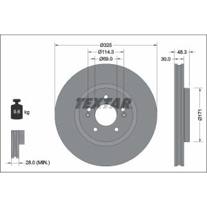 Disc frana TEXTAR