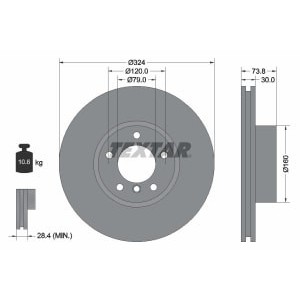 Disc frana TEXTAR