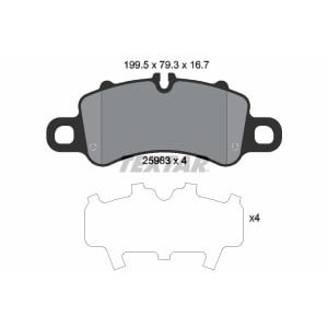 Set placute frana,frana disc TEXTAR