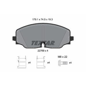 Set placute frana,frana disc TEXTAR