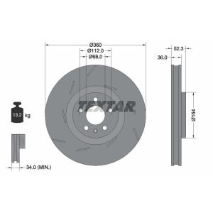 Disc frana TEXTAR