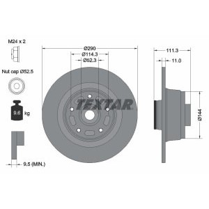 Disc frana TEXTAR