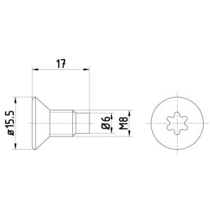 Surub, disc frana TEXTAR