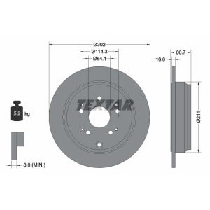 Disc frana TEXTAR