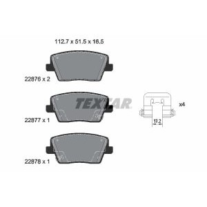 Set placute frana,frana disc TEXTAR