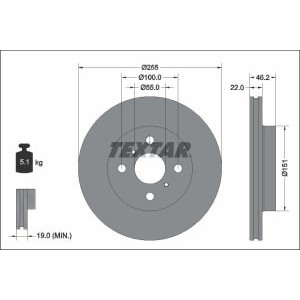 Disc frana TEXTAR