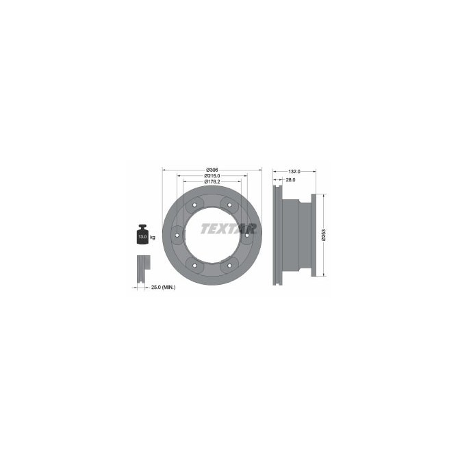 Disc frana TEXTAR