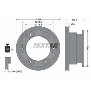 Disc frana TEXTAR