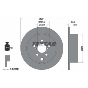 Disc frana TEXTAR