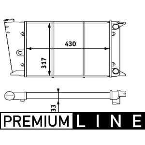 Radiator, racire motor MAHLE