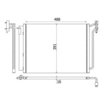 Condensator, climatizare MAHLE