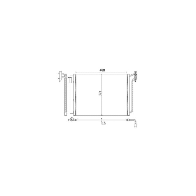 Condensator, climatizare MAHLE