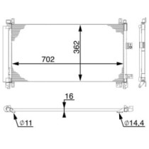 Condensator, climatizare MAHLE