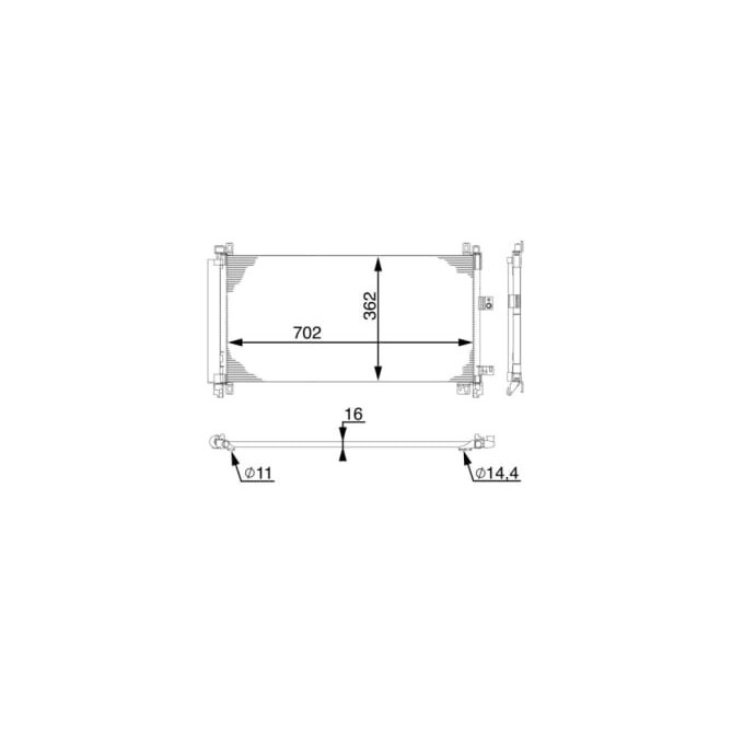 Condensator, climatizare MAHLE