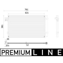 Condensator, climatizare MAHLE