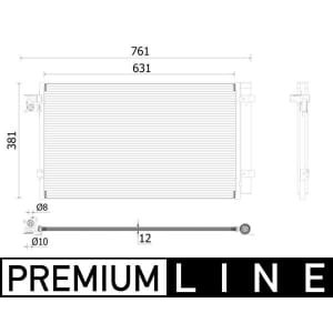 Condensator, climatizare MAHLE