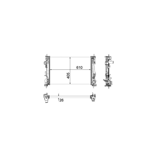 Radiator, racire motor MAHLE