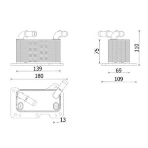 Radiator ulei, ulei motor MAHLE