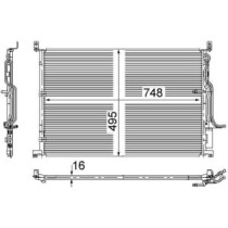 Condensator, climatizare MAHLE