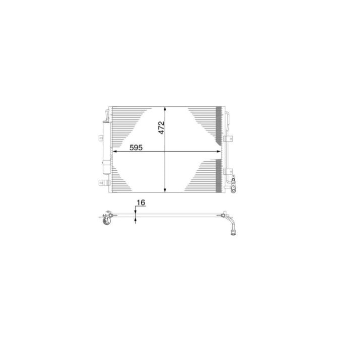 Condensator, climatizare MAHLE