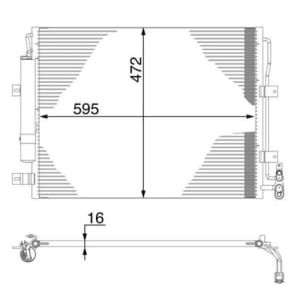 Condensator, climatizare MAHLE