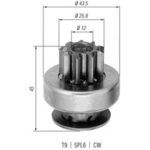 Pinion electromotor MAGNETI MARELLI