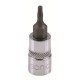 Tubulară 1/4" TORX Tamper SONIC lungime 37 mm E-TORX T8H scurtă cheie fără impact 6.3 mm profesională