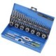 Set Tap & Die manual SONIC 33 buc, dimensiune filet M10x1,5/M12x1,75/M3x0,5/M4x0,7/M5x0,8/M6x1/M8x1,25 mm