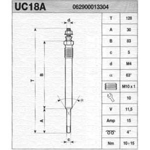 Bujie incandescenta MAGNETI MARELLI