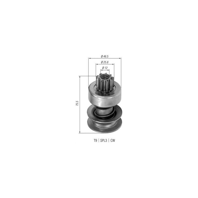 Pinion electromotor MAGNETI MARELLI