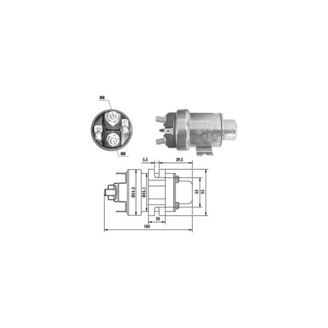 Solenoid, electromotor MAGNETI MARELLI