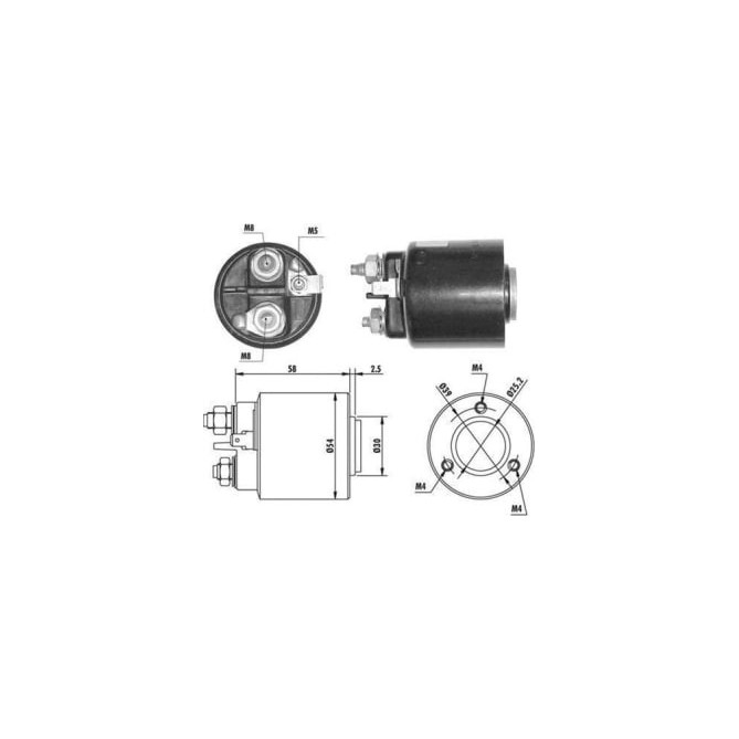 Solenoid, electromotor MAGNETI MARELLI