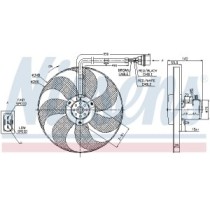 Ventilator, radiator NISSENS