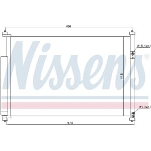 Condensator, climatizare NISSENS