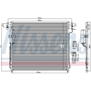 Condensator, climatizare NISSENS