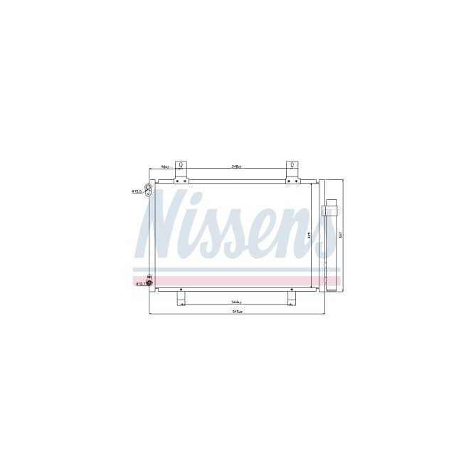 Condensator, climatizare NISSENS